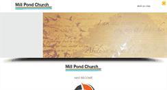 Desktop Screenshot of millpondchurch.org