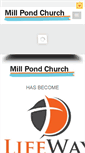 Mobile Screenshot of millpondchurch.org